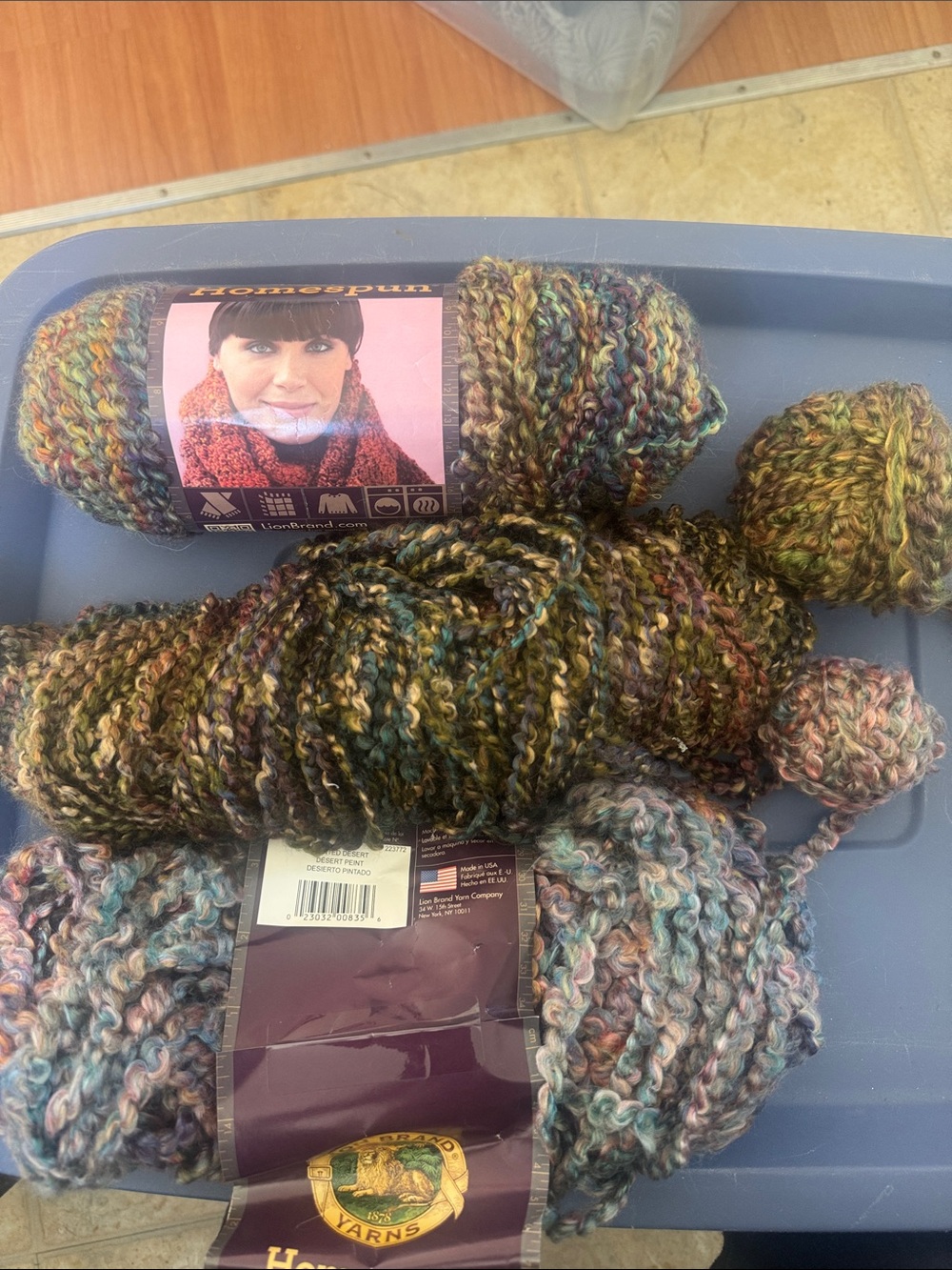 Lion Brand Homespun Yarn Lot Multicolor